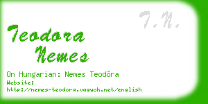 teodora nemes business card
